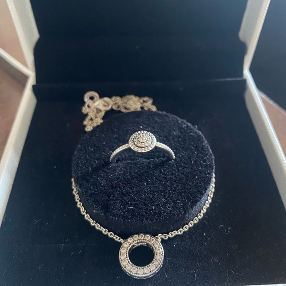 Pandora necklace and ring together - Picture 2 of 2